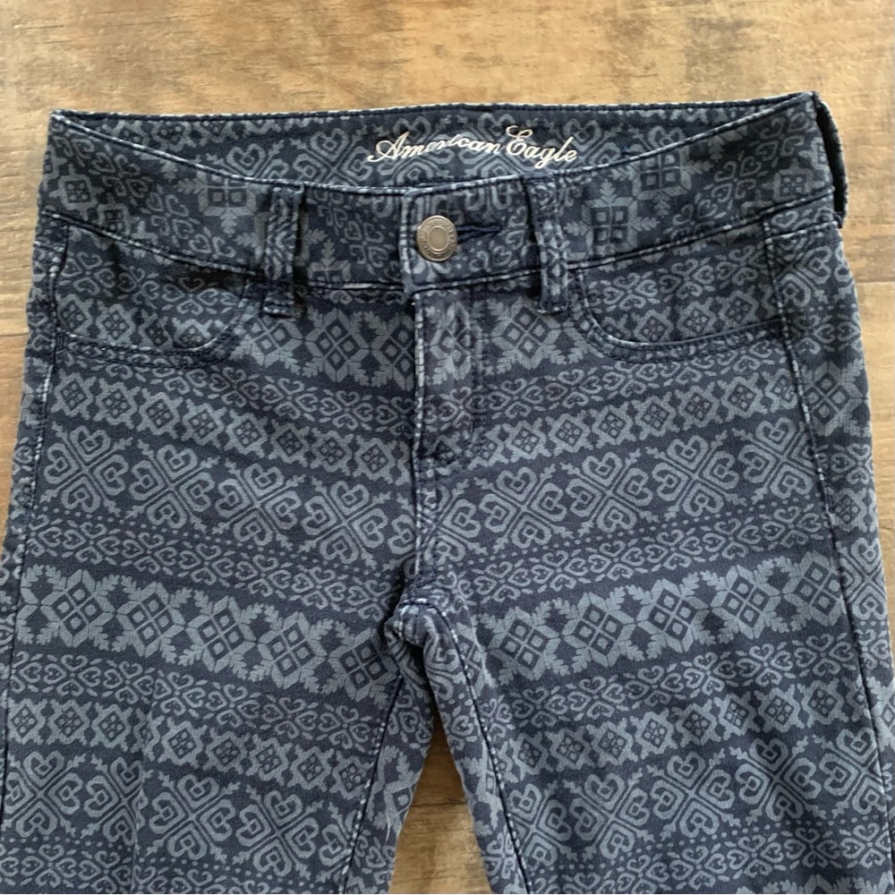 American Eagle western print jeggings - Picture 3 of 9